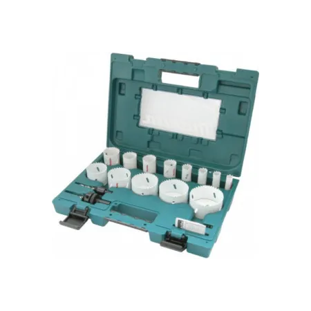 Sierra SET SIERRA COPA 16 PZ 16/19/22/25/32/35/37/44/51/57/64/68/76 MM Adaptador(universal) Makita Accesorios de herramienta