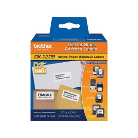 Etiquetas Brother DK-1209 29 x 62 mm 800 unidades Etiquetas de Impresora