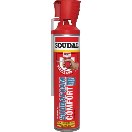 Espuma expansiva poliuretano  Genius soudal  600ml Sellos y adhesivos