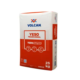Yeso Súper Saco 25 kg Volcán Yesos y adhesivos