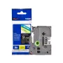 Cinta Rotuladora Brother TZe-325 Blanco sobre Negro 9 mm x 8 m Laminada Original precio online