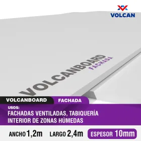 Plancha Internit Fibrocemento 10 mm 1,20 x 2,40 m Plancha Fibrocemento