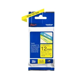 Cinta Rotuladora Brother TZe-631 Negro sobre Amarillo 12 mm x 8 m Laminada Original Cintas Rotuladoras