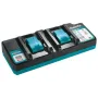Cargador doble rápido DC40WA 40V XGT Makita Cargadores