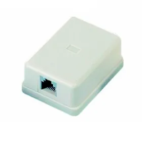 Roseta simple de conexion RJ-45 Cat6 Rosetas
