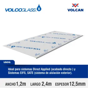 Plancha de Volcanita Volcoglass 15 mm Exterior Volcán