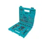 Kit Taladro Percutor + Atornillador Impacto 18v Makita DLX2414YX7-3 kit de herramientas - en uso