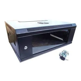 Gabinete Mural 4U 19” 60 x 45 x 25 cm para Equipos de Redes Telecomunicaciones