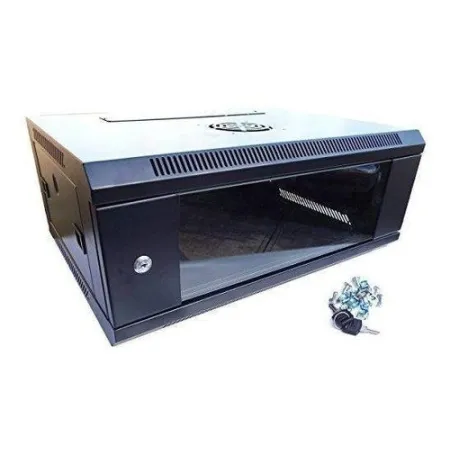 Gabinete Mural 4U 19” 60 x 45 x 25 cm para Equipos de Redes Telecomunicaciones