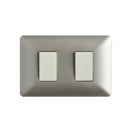 Interruptor Doble (9/15) 10A 250V Stanford Chanpagne Electricidad