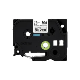 Cinta Rotuladora Brother TZeS941 Negro sobre Plata 18mm Cintas Rotuladoras