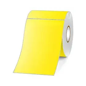 Etiqueta Térmica Amarilla 70 x 100 mm – Rollo de 500 Etiquetas Etiquetas adhesivas térmicas