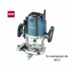 Rebajadora 1/2" y 1/4" 1650 W. - 22.000 rpm. Makita RP1801