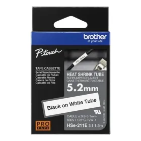 Cinta rotuladora Brother termocontraible HSe211E Cintas Rotuladoras