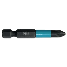 PUNTA IMPACT BLACK  PH2-50mm 2PZS Puntas phillips