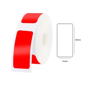 Cinta para Rotuladora Portátil NIIMBOT D110 Roja 14 x 30 mm A2A18341301 Cintas Rotuladoras