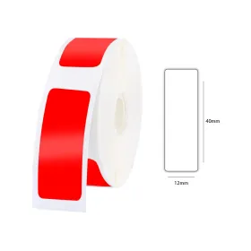 Cinta para Rotuladora Portátil NIIMBOT D110 12 x 40 mm Roja Cintas Rotuladoras