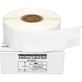 Rollo de Etiquetas Compatible BETCKEY para DYMO 30252 – 28 x 89 mm – 350 Etiquetas Etiquetas de Impresora