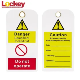 Tarjeta de bloqueo Lockey LT03 pack 10 unidades Candados y bloqueo