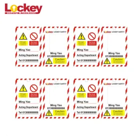 Tarjeta de bloqueo Lockey LT11 personalizada pack 10 unidades Candados y bloqueo