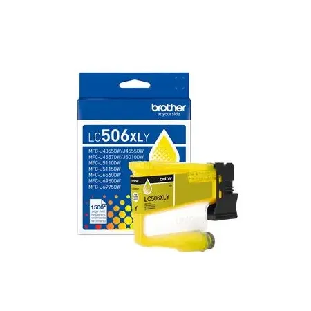 Tinta Amarilla Brother LC506XLY Alto Rendimiento para MFC-J6960DW Tinta inyección impresora