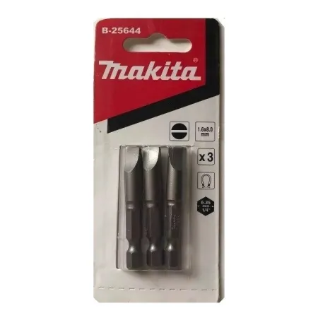 SET PUNTAS en BLISTER (3pcs./set), S2 Hex 8.0-25mm Makita Accesorios de herramienta
