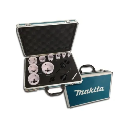 Sierra SET Universal SIERRA Cilindrica Bim 16 PCS (16/19/22/25/32/35/37/44/51/57/67/68m Makita Accesorios de herramienta