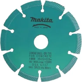 Disco Diamantado 125 X 2, 0 X 22, 23 Mm BLUE - Segmentado ESTRIADO - HÚMEDO SG1250 Makita Accesorios de herramienta