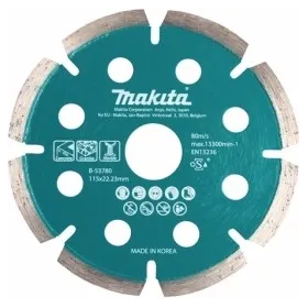Disco Diamantado 115X1.6X22, 23MM Delg.segm. Concret/gran Seco Makita Accesorios de herramienta