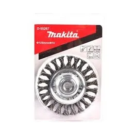 RUEDA PLANA de ALAMBRE TRENZADO 125mm X M14 - 0.50mm Makita Accesorios de herramienta