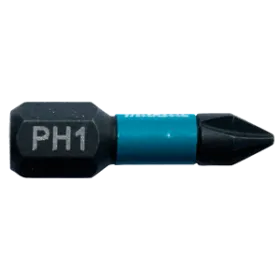 PUNTA IMPACT BLACK PH1-25mm 2PZS Makita Accesorios de herramienta