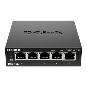 Switch D-Link DGS-105 5 Puertos Gigabit 10/100/1000 Mbps Carcasa Metálica