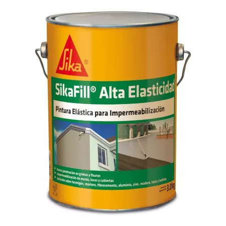 Sikafill Alta Elasticidad Techo 3 Litros – Impermeabilizante Acrílico Sellos y adhesivos