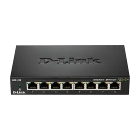 Switch D-Link DGS-108 8 Puertos Gigabit 10/100/1000 Mbps Carcasa Metálica