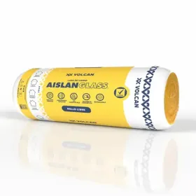 Lana de Vidrio Aislaglass 90mm Libre R122 1,2 x 7,5m Rollo 9m² Aislacion