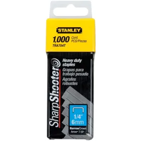 Grapas Stanley TRA704T 1/4” para Trabajo Pesado Herramientas manuales