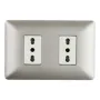 Enchufe Doble Bipaso 10A/16A 250V Stanford Champagne 3920 Electricidad