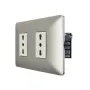 Enchufe Doble Bipaso 10A/16A 250V Stanford Champagne 3920 comprar en Chile