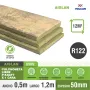 Lana Mineral Papel una Cara 50 mm R122 20 Unidades 0,5 x 1,2 m — 12 m² Aislacion