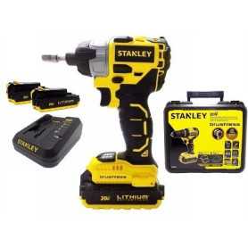 Atornillador de impacto stanley inalámbrico 20V Sin carbones SBI201S2K-B2C