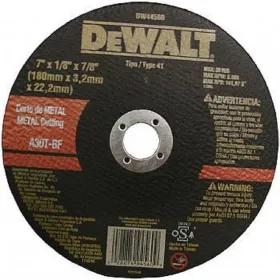 Disco Corte Metal DeWalt 7" x 3 mm DW44560 Accesorios de herramienta