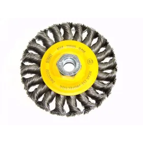 Grata Metálica Rueda Plana 4" Trenzada M14 Alambre Carbono 0020'' Dewalt Accesorios de herramienta