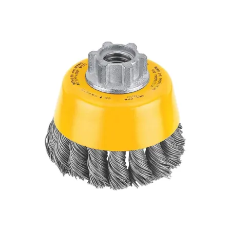 Grata copa 4'' trenzada hilo M14 alambre carbono 0,020'' Gratas