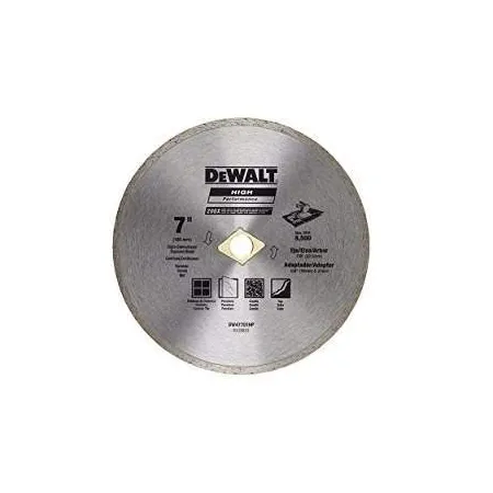 Disco Diamantado Continuo DeWalt 7" 20 mm DW47701HP Accesorios de herramienta