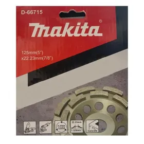 COPA Diamantada para CONCRETO 125mm X 22.23mm Dob.segm. Makita Accesorios de herramienta