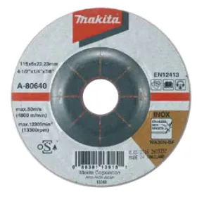 DISCO DESBASTE ACERO INOX. 115 X 6 X 22,23mm PARA TRABAJO PESADO Makita