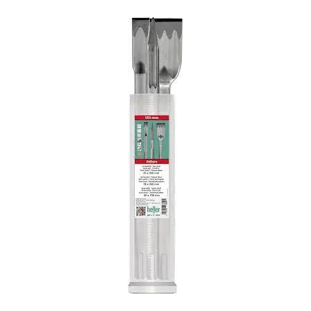 SET CINCELES 3Pzs HEX 17MM  (1 Punto 255,  2 Cincel  22 / 40x255) Puntas de cango y cinceles
