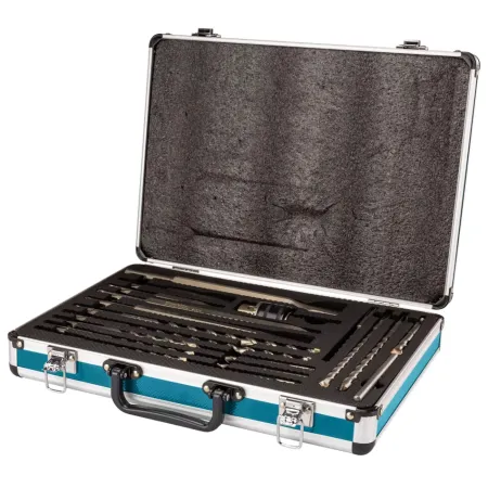 Set Makita 18 Piezas Brocas Puntos Cinceles y Mandril D-71196 Accesorios de herramienta