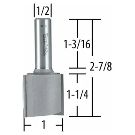 FRESA 1X 1.1/4 RECTA 2 FILO TOMA 1/2 Accesorios fresadoras