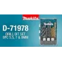 Set Brocas 9 Unidades – Metal, Madera Y Concreto Makita D-71978 comprar en Chile